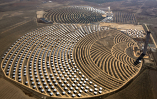 Abengoa thermal solar power towers in Seville