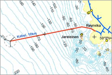 The Norwegian North Sea site for StatoilHydro\'s first floating wind turbine